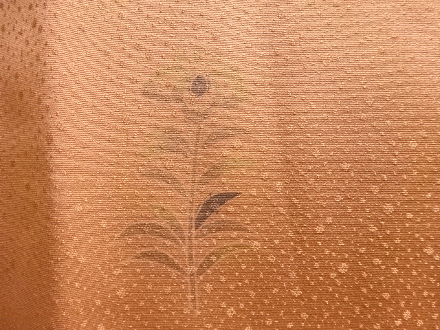  草花模様道中着